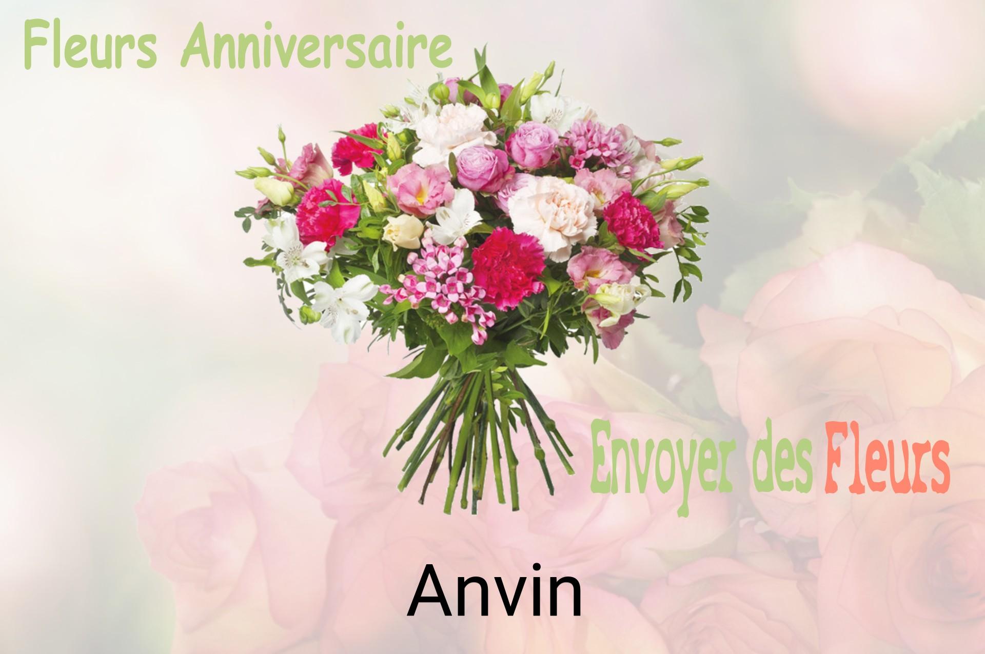 Bouquet de fleurs d’anniversaire livré à Anvin