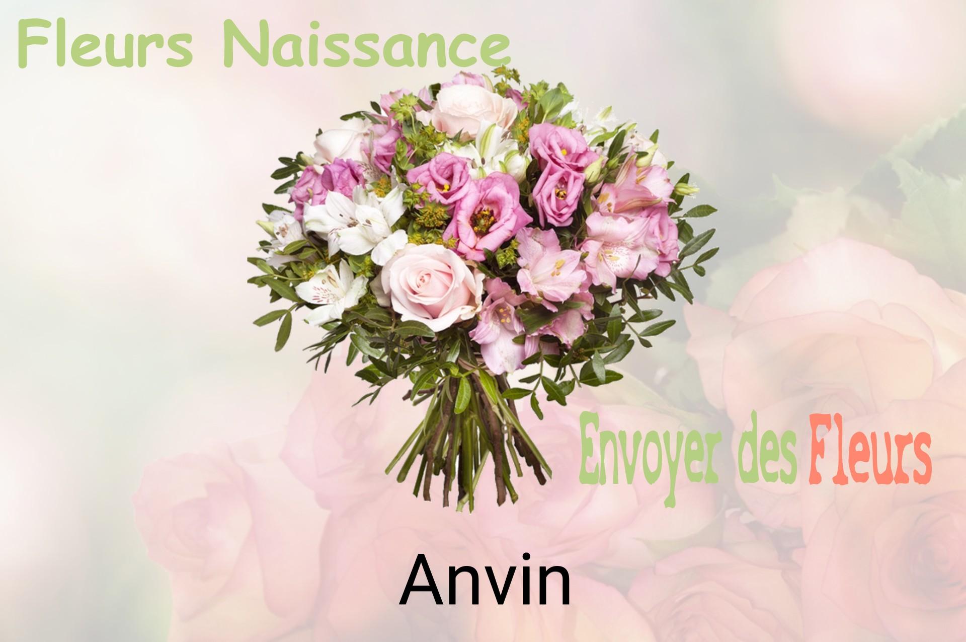 Bouquet de fleurs de naissance livré à Anvin